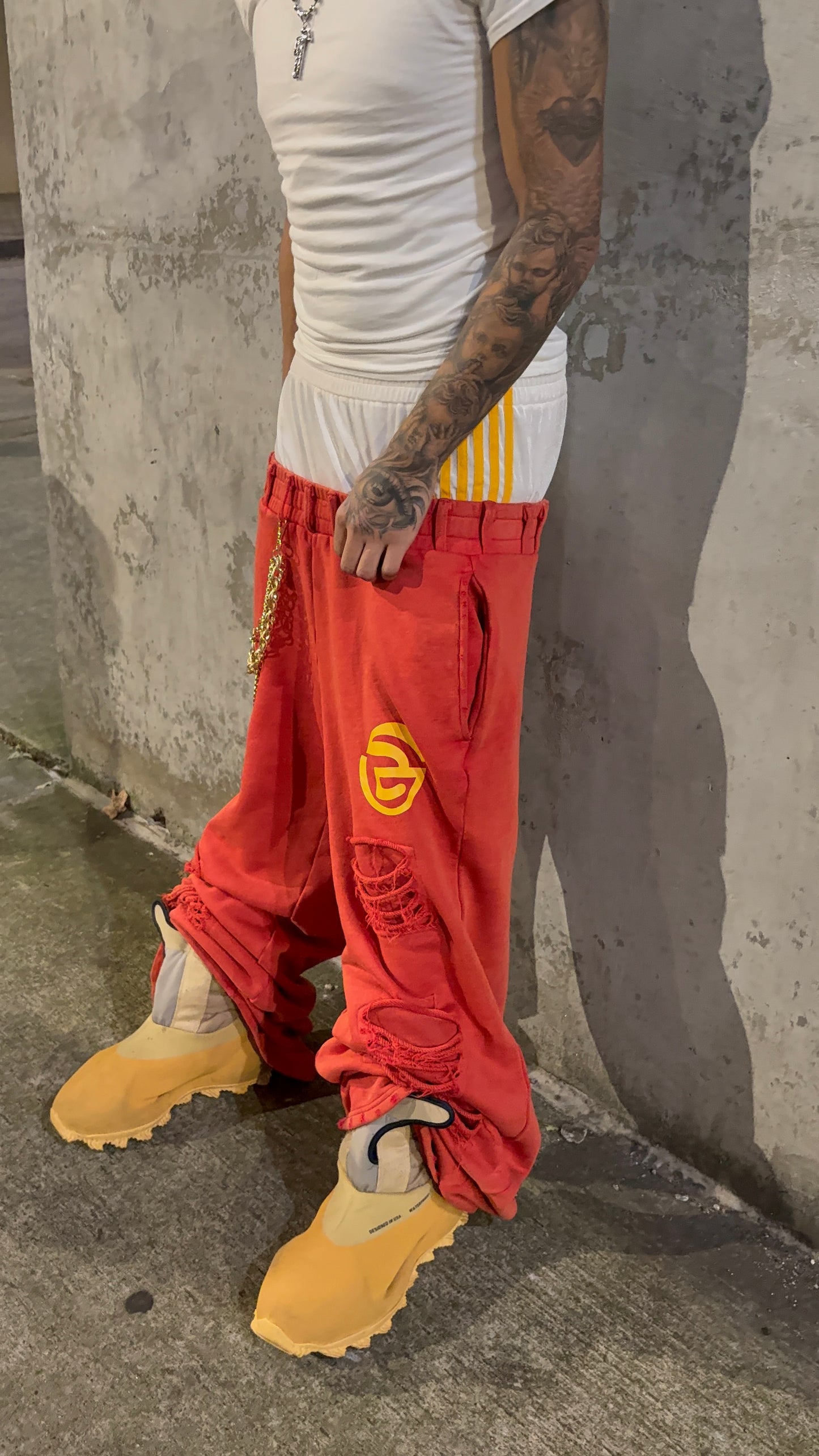 Geduld Double Layered Distressed Sweats